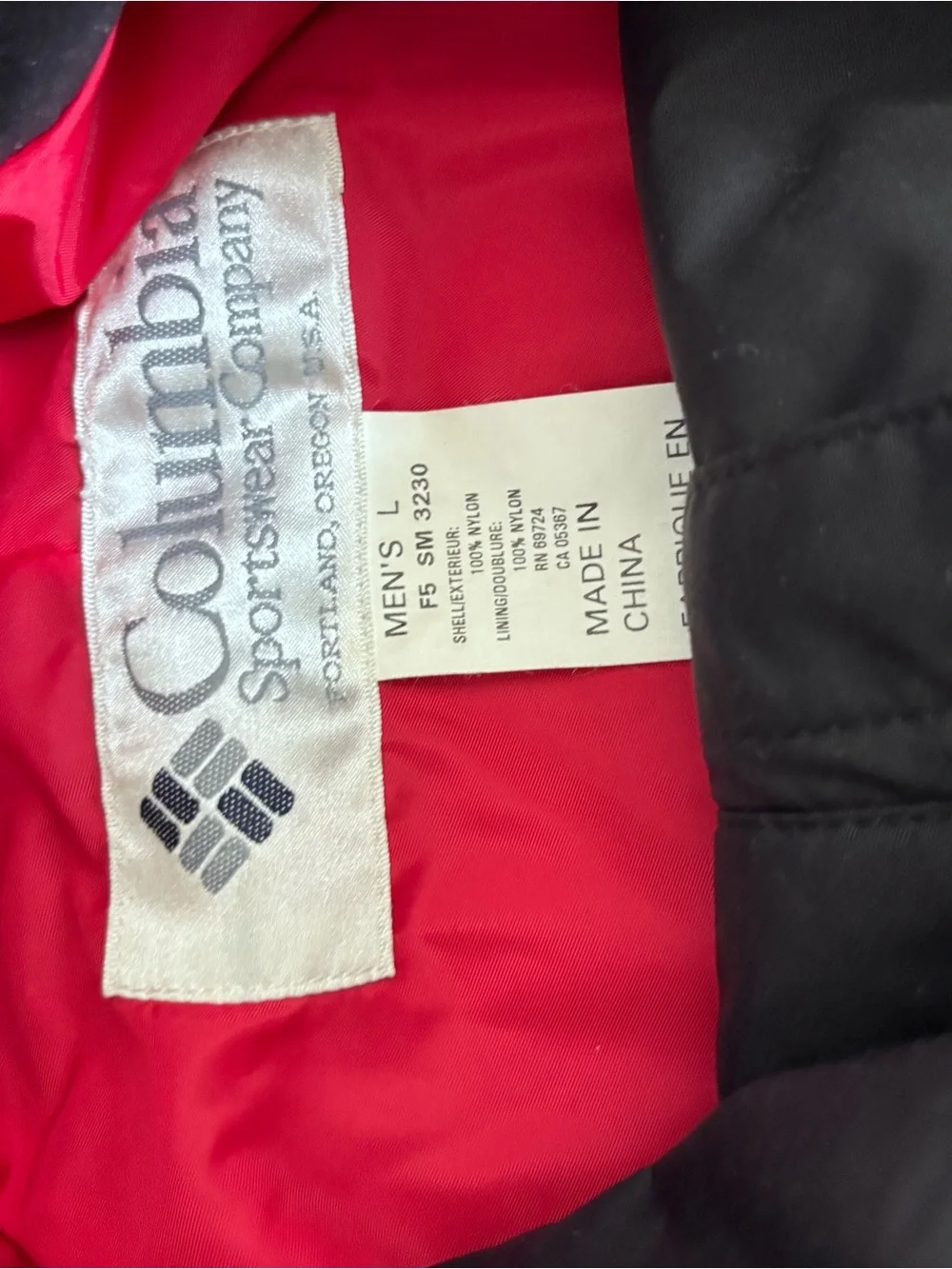 Columbia Sportswear red & black ski jacket